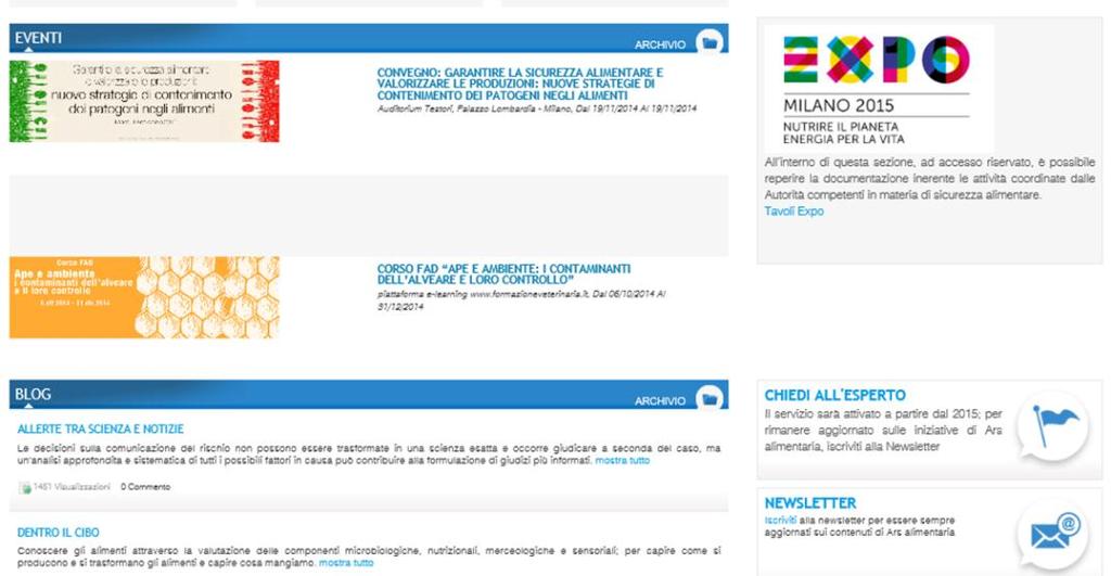 ArsAlimentaria: Expo 2015 Gestione coordinata delle