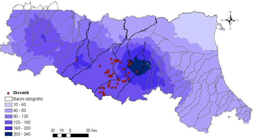 cumulata dal 18 al 21e localizzazione dei punti delle segnalazioni ricevute