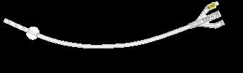 Valvola per siringhe con raccordi Luer e Luer-lock Linea di contrasto lungo il corpo del catetere 2 etichette di documentazione autoadesive Catetere per neovescica Art.
