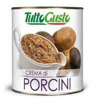 Crema di PORCINI Codice: 56100 Latta 1/1: 800g 12 pezzi 48 mesi 720 pezzi Codice: 56101 540g 36 mesi 768 pezzi Tutte le creme con pezzi 50493 Fiocchi di patate 50492 Il Fattapposta staccante spray