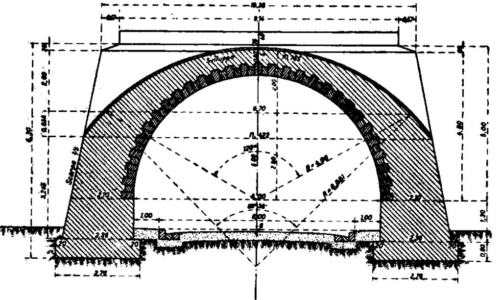 8 modo per poter eseguire il ponte per gruppi di arcate: in questo caso l ultima arcata realizzata poggiava su una pila in grado di sostenerne la spinta.