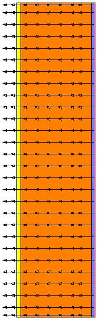 Trasmittanza U e trasmittanza lineare ψ Muratura in mattoni pieni, d = 42 cm (2 38 2) Dim.