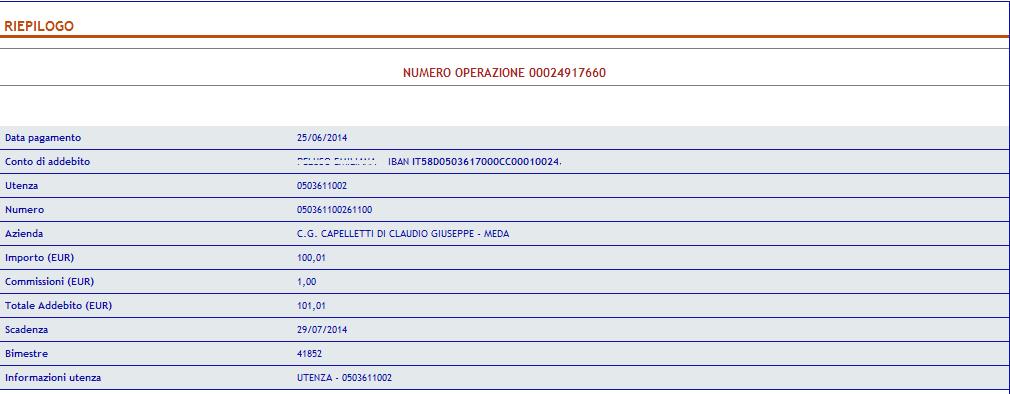 Il cliente può filtrare la ricerca indicando un range di date oppure indicando il numero di bollette che intende