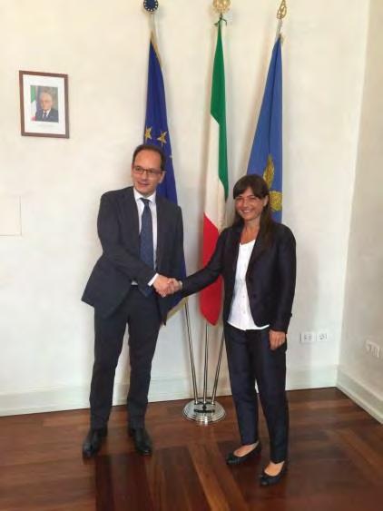 R A S S E G N A S T A M P A Venerdì 08 luglio 2016 Incontro con Presidente Regione FVG Serracchiani (ANSA) - Trieste, 8 luglio - Il ruolo centrale e strategico del Friuli Venezia Giulia nel processo