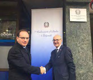 R A S S E G N A S T A M P A Giovedì 8 dicembre 2016 Inaugurato Viceconsolato Onorario a Subotica Primo ufficio consolare italiano fuori della capitale Belgrado (ANSAmed) - BELGRADO, 8 DIC -