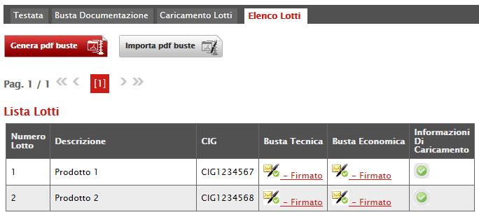 Figura 52: Importa Pdf Buste Fare click sul comando Sfoglia, selezionare il file.zip dal proprio PC e fare click su OK. Apparirà una finestra con l esito dell importazione.