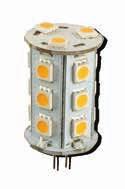 Lampade a Led Speciali#[JO540/2] G4 3W G4 12-24V 22W 18 Led - 12Vac/dc - 3W JO540/2WW Bianco caldo 3000K 212lm ø22mm x 42.2mm Confezione: Sacchetto da 1pz.