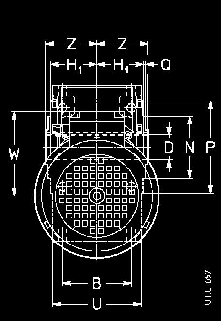 motor B5 B e 1 2) Q U 3) 3) 3) 40 63M 40 70 57,5 24 14 M 62 8 106 82 56 41,5 9,5 12 10 85 68 105,5 106 46 140 62 25 5) 6) 3,5 80 50 63M 50 86 70,5 28 16 M 62 8 117 100 67 49,5 9,5 13 12 100 85 120,5