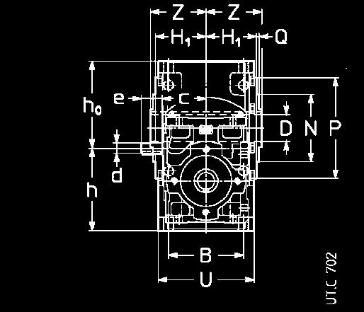 dimensions 1) (gear re ducers)