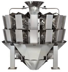 MBP MBP Multihead Weighers C1 MBP Mehrkopfwaage C1 Caratteristiche Meccaniche Telaio tubolare in acciaio verniciato.