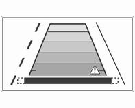 212 Guida e funzionamento A causa dell'altezza elevata della videocamera, il display visualizza il paraurti posteriore come guida per il posizionamento.