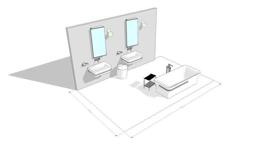 Bathroom 14 Lavabi Novecento bianchi con portasalviette L 70, P 50, H 19,6 cm 3 796 Totale:!