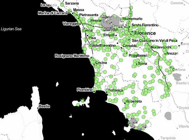 - sono stati effettuati circa 30 incontri informativi con le rappresentanze del mondo produttivo, con i vivaisti toscani, con gli olivicoltori, con le Associazioni dei Produttori Olivicoli, con le