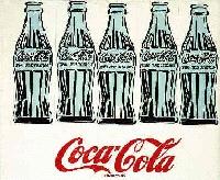 Andy Warhol, FIVE COKE BOTTLES, 1962.