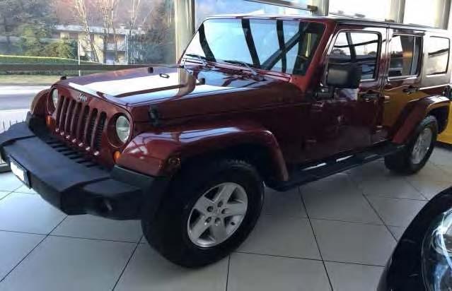 JEEP WRANGLER SAHARA 5 PORTE Anno prima immatricolazione 2007 Km percorsi 100.000 DIESEL Cilindrata 2.