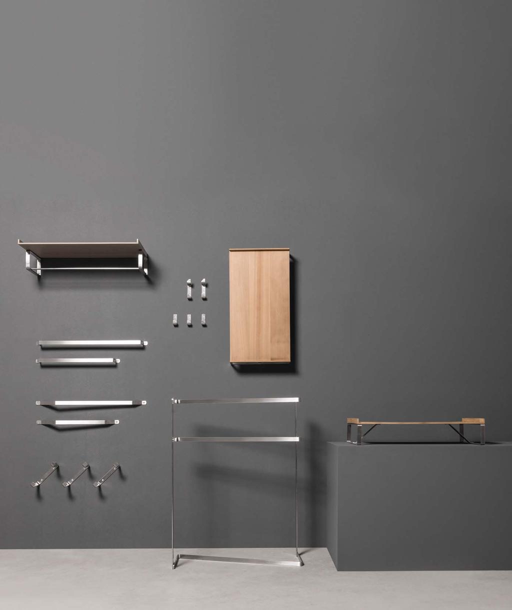 Twenty is a collection of accessories in stainless steel AISI 316L with a slender and refined design.