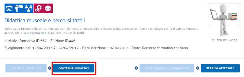 Le mie iniziative frmative: Cntenuti didattici Nn appena il dcente rispnde (anche parzialmente: è sufficiente infatti che ne salvi una bzza) alle dmande del questinari di gradiment, si abilita alla