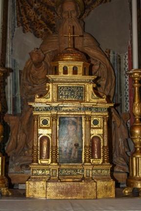 Tabernacolo 1568 Legno policromo e dorato Amatrice (RI), Cornillo Nuovo, Chiesa di Sant