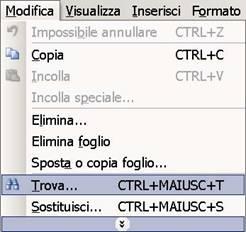 Figura 34: Linguetta colorata 4.8 Ricerca e sostituzione di un dato nella tabella Talvolta abbiamo bisogno di cercare un dato all interno della nostra tabella.