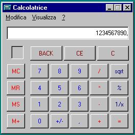 La calcolatrice tascabile Codice ridondante per la visualizzazione dei dati Codice ridondante