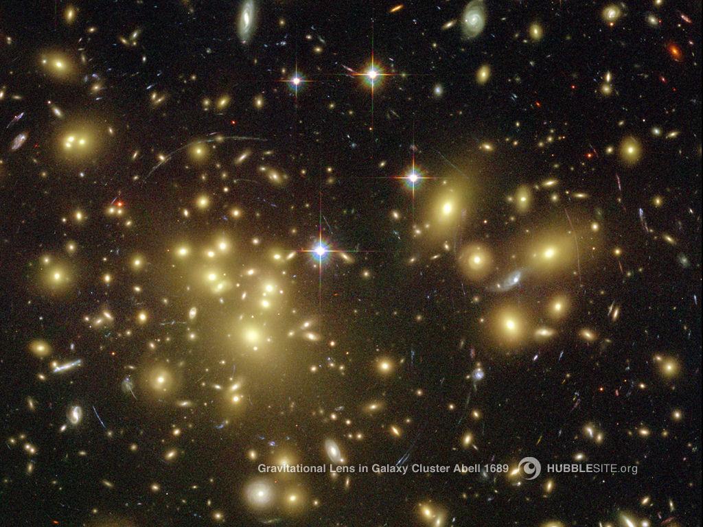 Ammasso di galassie Abell 1689 Di che forma e la