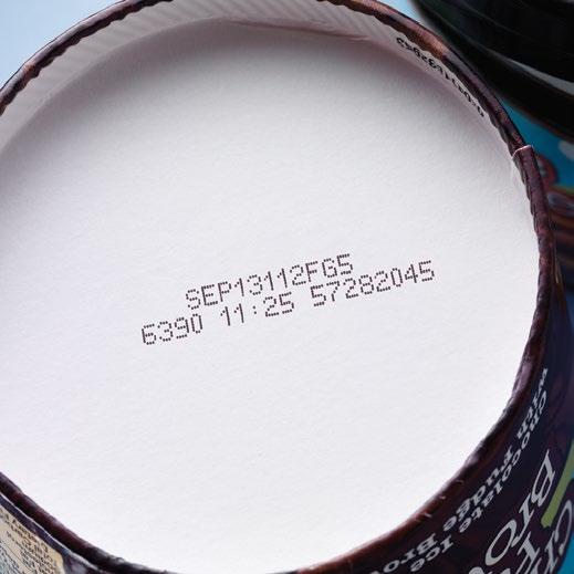 Esempio di linee guida per la codifica di caratteri Le date di scadenza devono essere stampate sulla confezione o sull etichetta