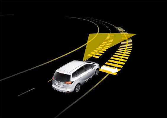 Il Side Blind Spot Alert (SBSA) funziona fino a 40 km/h e impedisce di effettuare pericolosi cambi di corsia.