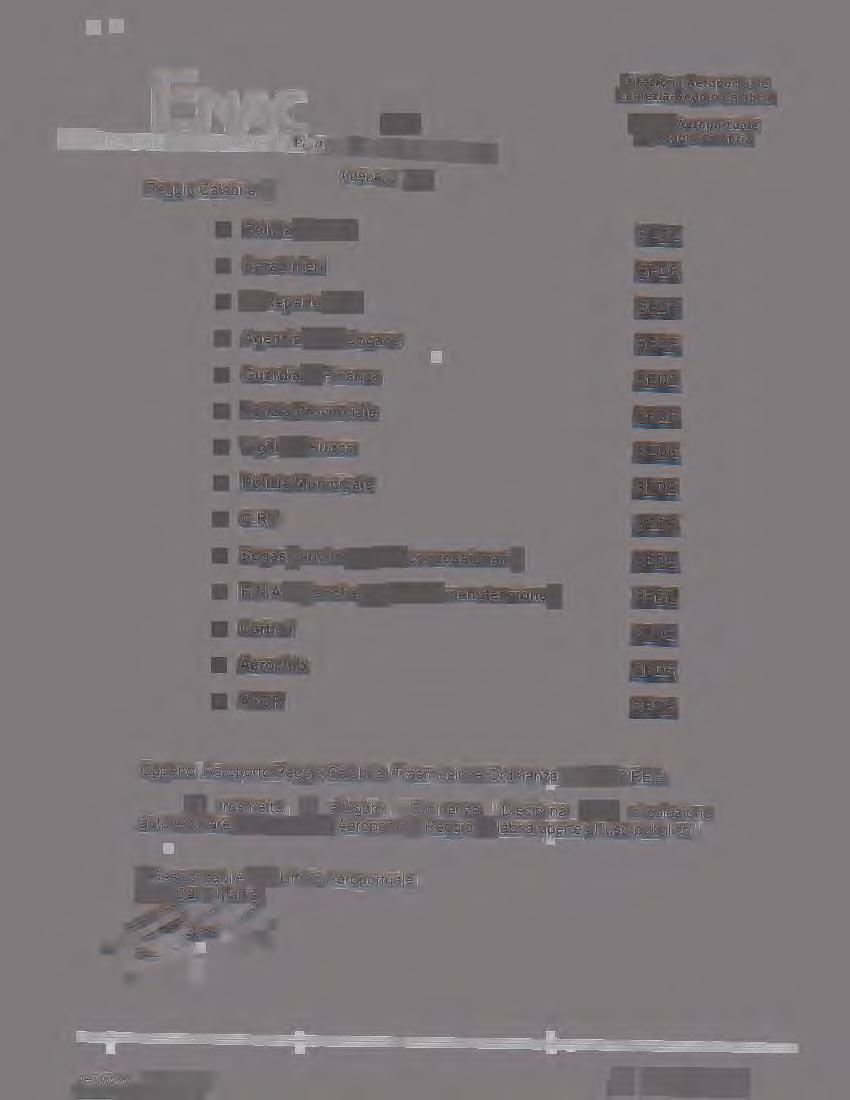 ENAC ENAC ENTE NAZIONALE PER L'AVIAZIONE CNILe otoço ò dtd 13107/ 201 2 Direzione Aeroportuae Lamezia-Reggio Caabria Ufficio Aeroportuae di Reggio Caabria Reggio Caabria, ì