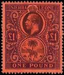 111) 100 4141 L 1912 - Giorgio V 1 violetto e nero su carta rossa - Uniti alcuni valori