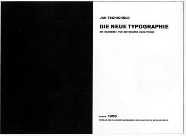 Jan Tschichold Die Neue Typographie, Verlag des Bildungsverbandes der Deutschen Buchdrucker