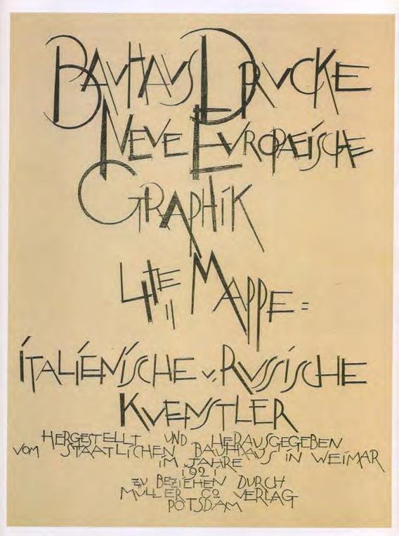 Lyonel Feininger frontespizio della cartella