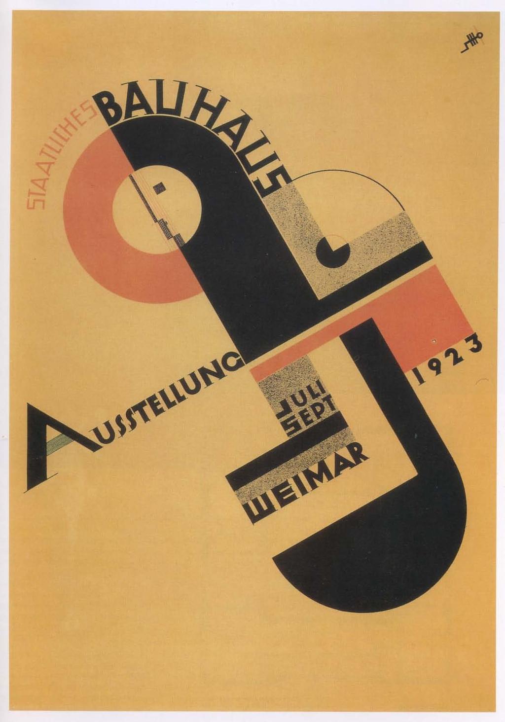 Weimar, 1923 Joost Schmidt manifesto per
