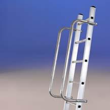 L allargatore può essere montato sulle scale in alluminio e vetroresina.