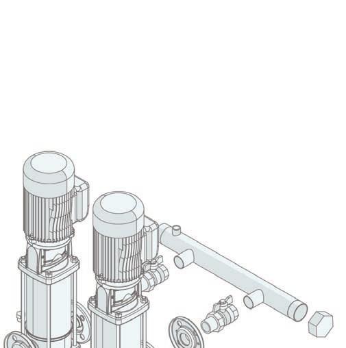 pressurizzazione a 2 pompe verticali compatibile per l installazione dei modelli di elettropompe dei principali