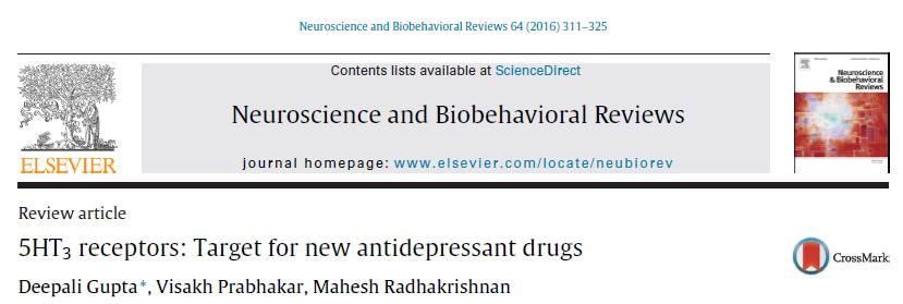 5HT3Rs located on the serotonergic and other neurotransmitter interneuronal projections control their release and affect mood and emotional behavior.