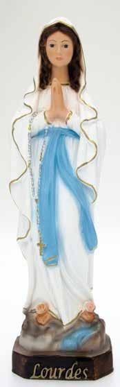 18012 26,00 Madonna di Fatima in resina vuota e corona dorata cm 35 Cod.