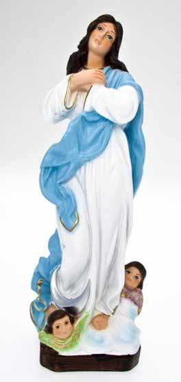 Statue Statue 18111-18113 - 18110-18112 - 18109 18022 Vergine della Rivelazione in resina colorata cm 6 Cod.