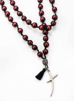Collana rosario con grani in