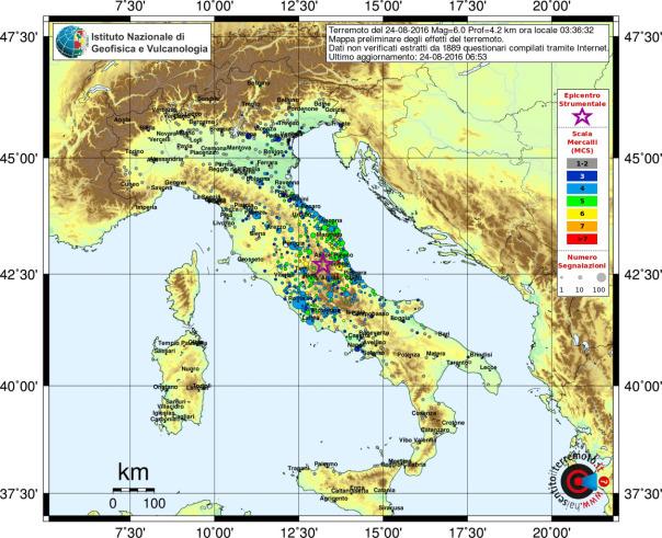 RISCHIO SISMICO IN ITALIA: dal CNI una nota con stima del numero di abitazioni interess ate e costi per la loro messa in sicurezza.