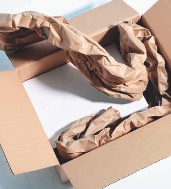 Soluzione in carta PAPERplus Fascia in carta PAPERplus : impiego con le scatole PAPERplus si utilizza per i prodotti pesanti.