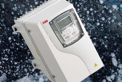 Varianti di prodotto ACS355 0XX 0XAX X + B063 Convertitori di frequenza con elevata classe di protezione +B063 Per le applicazione esposte a polvere, umidità e prodotti detergenti chimici, come le fi