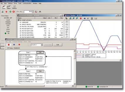 Opzioni Tool software DriveWindow Light DriveWindow Light è un tool facile da utilizzare per la messa in servizio e la manutenzione dei convertitori di frequenza ACS355.