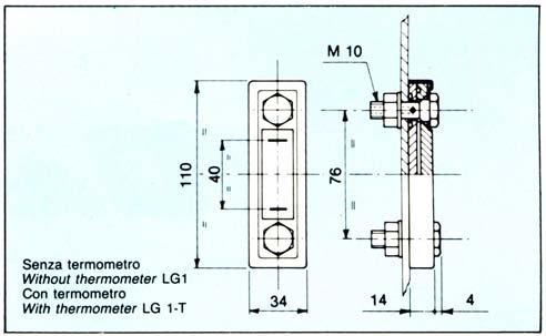 Made in steel plate, anti-oil and rust proof painted Codice di ordinazione Order Code Dimensioni Dimensions Codice di ordinazione per serbatoi con indicatore di livello Order Code for