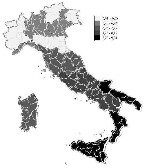 16 marzo Rapporto Osservasalute 2016 bis:01 prex 22/03/2017 09:20 Pagina 158 158 RAPPORTO OSSERVASALUTE 2016 Prevalenza (valori per 100) lifetime di diabete mellito tipo 2 in carico alla Medicina