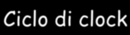 Ciclo di clock q Durata del periodo di un oscillazione