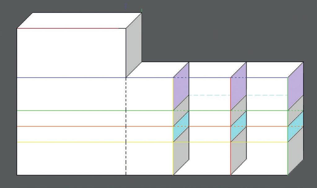 QUADRA COLLECTION Quadra è un programma di madie già definite nelle loro combinazioni e nelle loro dimensioni. Le più svariate combinazioni possibili sono già state disegnate e quotate.