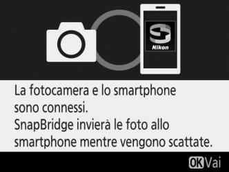 Fotocamera: premere J e tornare allo step 1.