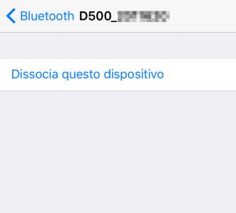 1 Aprire le impostazioni ios. 2 Toccare Bluetooth.