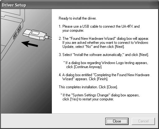 (Fare riferimento a Advanced operation Driver Signing Options settings p.