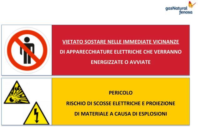 Azioni previste in caso di emergenza Proibito sostare nelle immediate vicinanze Spazi confinati Lavori in presenza di atmosfere